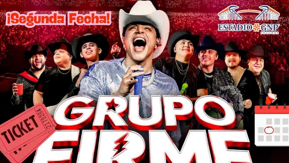Grupo Firme anuncia segunda fecha en el Estadio GNP Seguros.