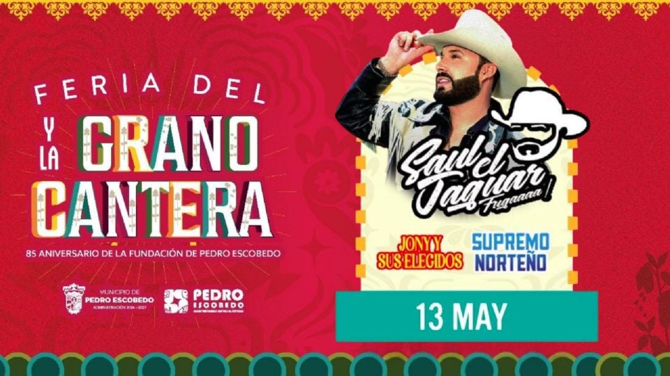 Artistas que se presentarán HOY en la Feria del Grano y la Cantera Pedro Escobedo 2026.