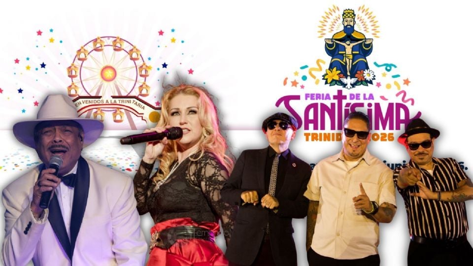Cartel de artistas que se presentarán gratis en la Feria de la Santísima Trinidad 2026