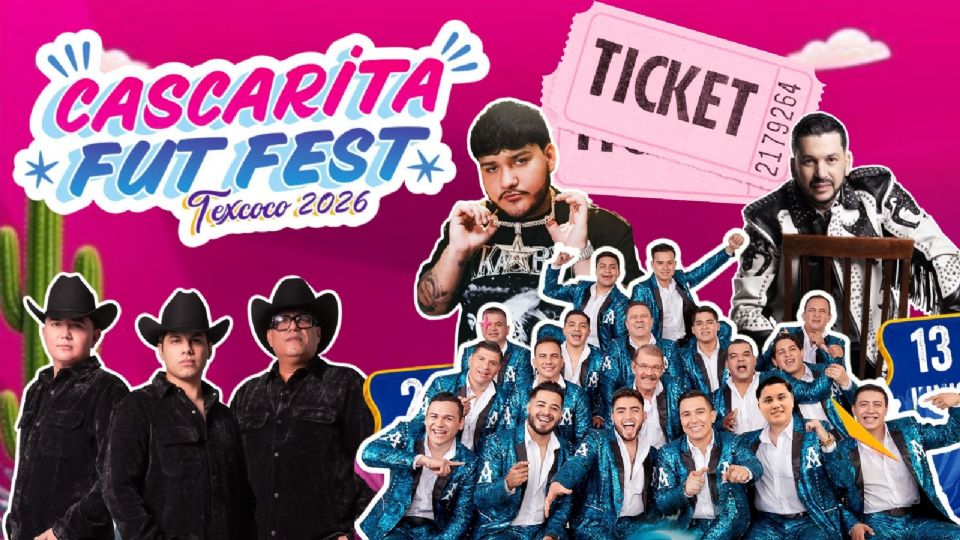 Artistas que se presentarán en el Cascarita Fut Fest 2026