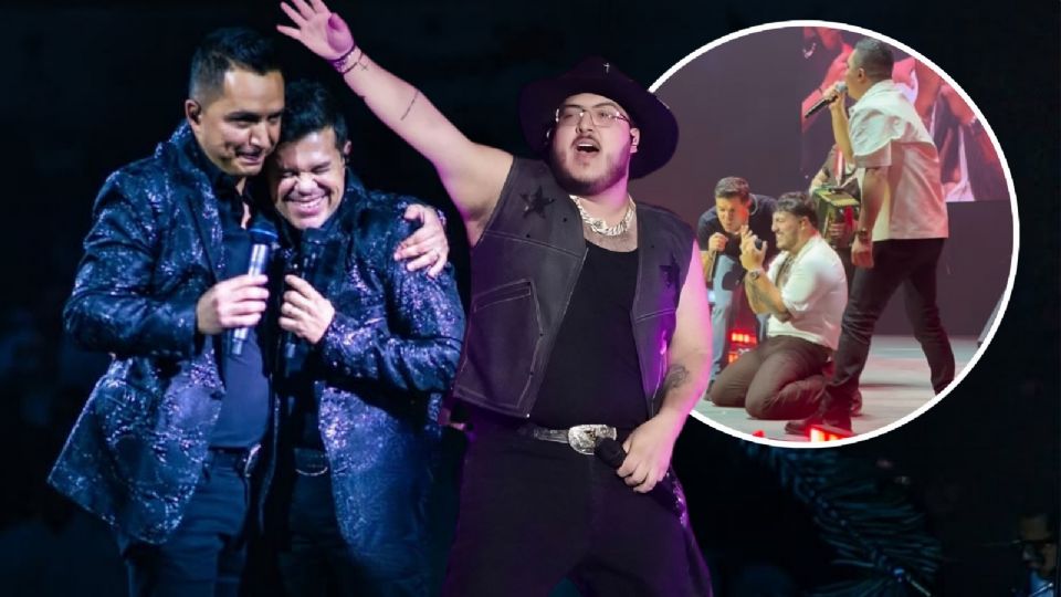 Jorge Medina y Josi Cuen sorprenden en pleno concierto de Grupo Frontera