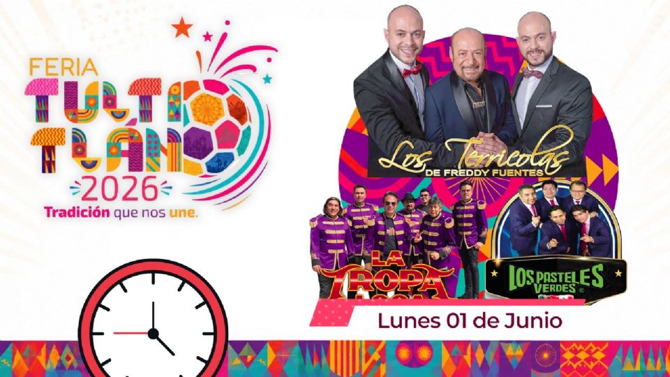 Artistas que se presentarán HOY en la Feria Tultitlán 2026