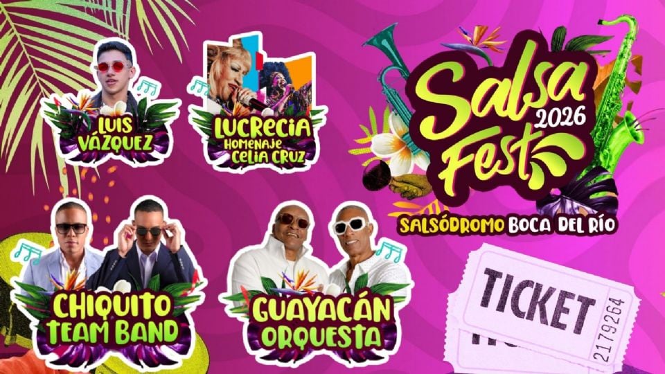 Artistas que se presentarán HOY en el Salsa Fest Veracruz 2026