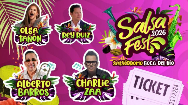Salsa Fest Veracruz 2026: Artistas que darán concierto GRATIS HOY 14 de junio durante la CLAUSURA
